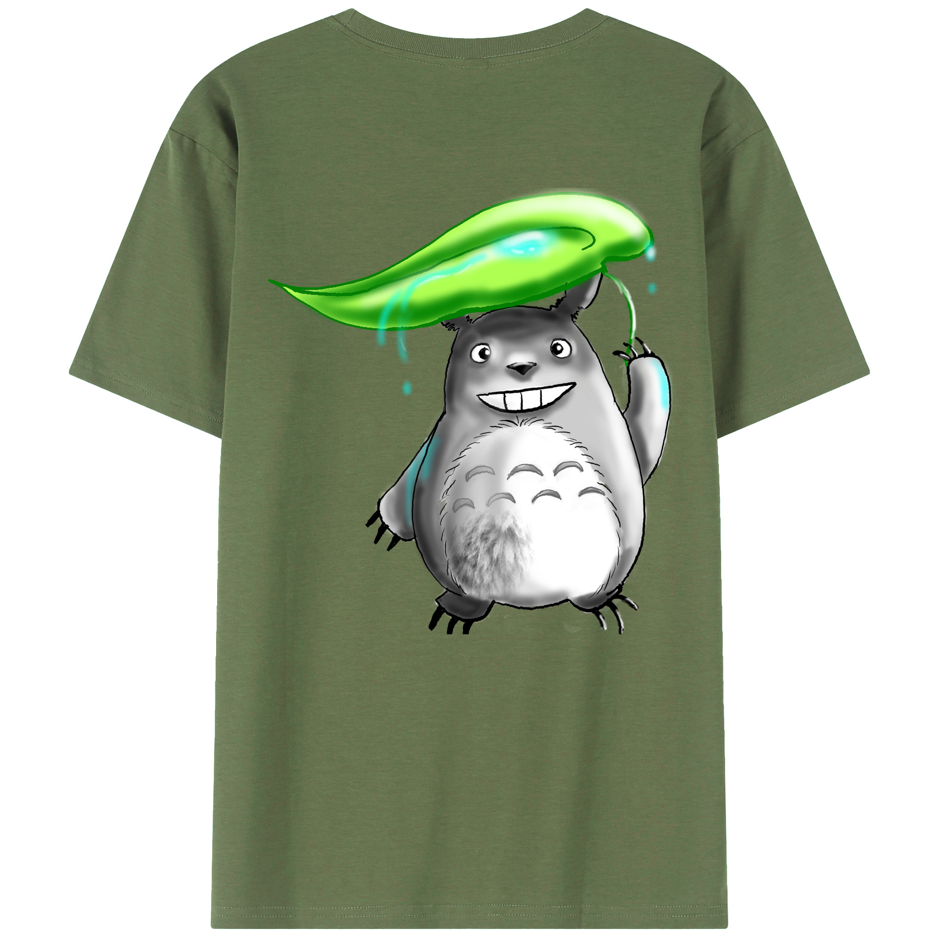 （画像用） となりのトトロ 草壁メイ 草壁サツキ My Neighbor Totoro Satsuki Kusakabe Mei Kusakabe 綿100％ メンズ半袖Tシャツ（バックプリント） 通気性
